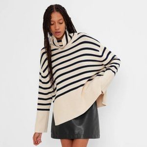 NWT Gap Striped Turtleneck Sweater, Size L